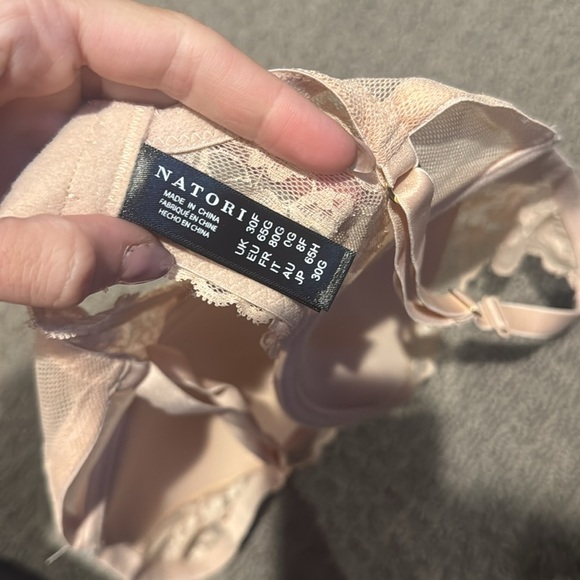 Natori • NWOT Lace Trim Pink Bra - Picture 7 of 7